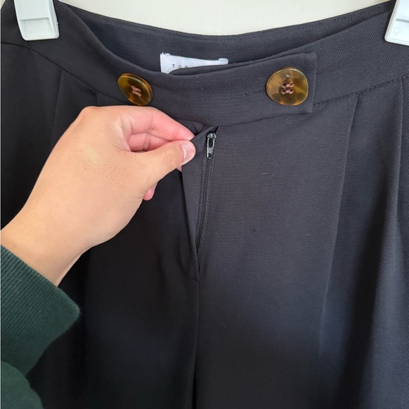 TOP SHOP Women’s Size 4 Ultra Wide Leg Trouser Pants Boho Summer Vacation Casual - Picture 6 of 6